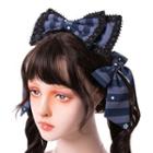 Striped Bow Hair Clip / Headband