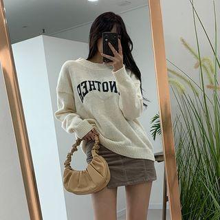 Vivid Letter Loose-fit Sweater