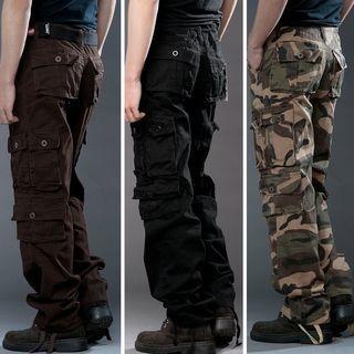 Camouflage / Plain Cargo Pants
