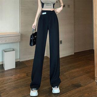 Asymmetrical High Waist Wide Leg Pants