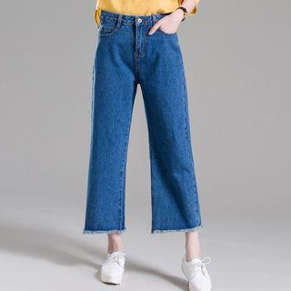 Fray Capri Jeans