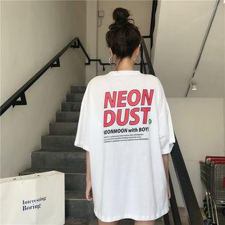 Letter Printed Long T-shirt