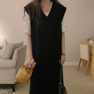 Midi Overall Knit Dress