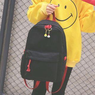 Set Of 2: Canvas Backpack + Zip Pouch