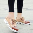 Faux-pearl Lace-up Shoes