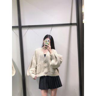 Rhinestone Bow Cardigan / Knit Camisole Top