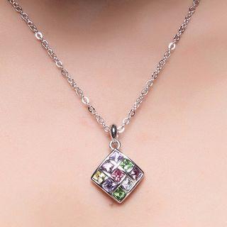 Swarovski Element Crystal Cube Necklace