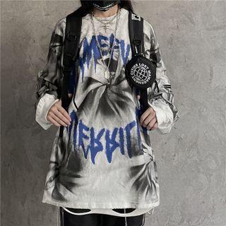 Print Loose Fit Long-sleeve T-shirt