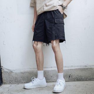 Fringed Cargo Shorts