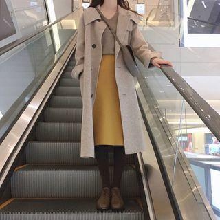 Loose-fit Collared Coat