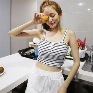 Stripe Cropped Camisole Top