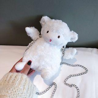 Furry Doll Crossbody Bag White - One Size