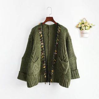 Tasseled Loose-fit Cardigan