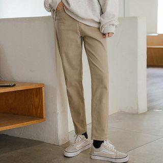 Plus Size Hidden Band-waist Straight Leg Pants