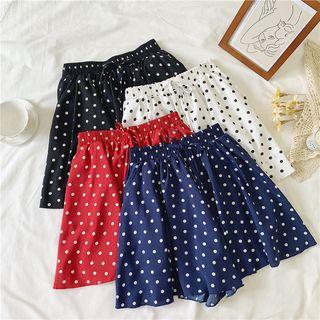 Polka Dot High-waist Skort