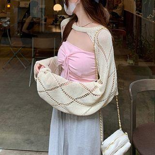 Pointelle Knit Shrug