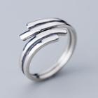925 Sterling Silver Layered Open Ring Ring - Open - One Size