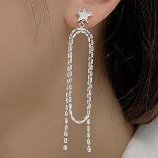 Star Threader Earring 1 Pair - Star Threader Earring - Silver - One Size
