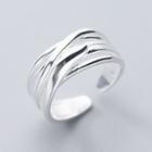Layered Open Ring S925 Silver - Ring - One Size