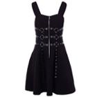 Zip Strappy A-line Dress / Cape
