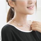 Pearl Sterling Silver Segment Necklace