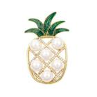Faux Pearl Pineapple Brooch 1942 - Pineapple - One Size