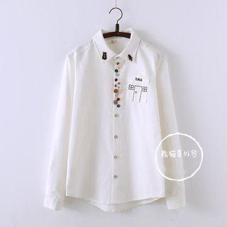 Button Detail Blouse