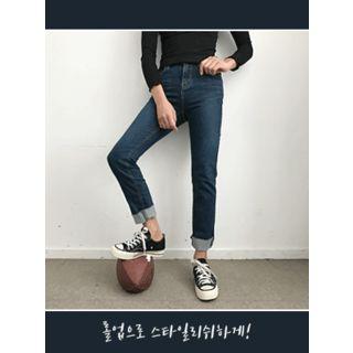 High-rise Slim-fit Jeans