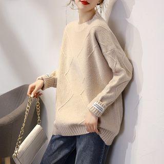 Label Applique Sweater