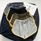 Color-block Trim Wide-leg Shorts