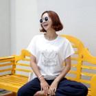 Smiley Embroidery T-shirt