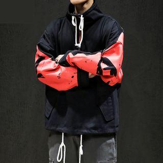 Printed Drawstring Pullover