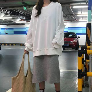 Number 34 Sweatshirt / Midi Skirt