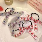 Ribbon Embroidered Hair Tie