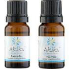 Akiku Aroma - Household Must-have Value Set : France Lavender Pure Essential Oil + Australia Tea Tree Essential Oil 10ml X 2 Pcs