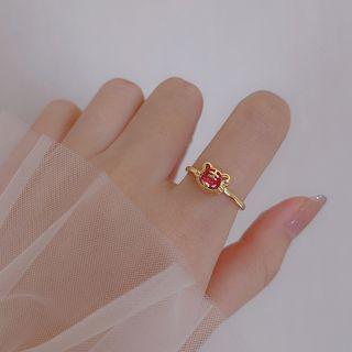 Gemstone Tiger Open Ring