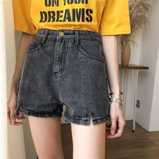 Splited Denim Shorts