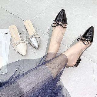 Bow Tie Accent Mules