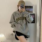 Hooded Big-pocket Long-sleeve Top