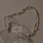 Freshwater Pearl Layered Alloy Necklace B737 - 1 Pc - Silver & White - One Size