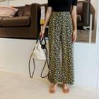 Zip-front Floral Maxi Culottes
