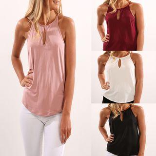 Halter Cut Out Top