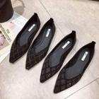 Rhinestone Plaid Flats