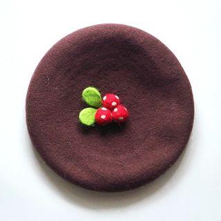 Berry Felt Beret