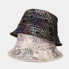 Lettering Holographic Bucket Hat