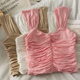 Slim-fit Ruched Camisole Top In 5 Colors