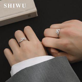 Couple Matching 925 Sterling Silver Monkey King Open Ring / Set