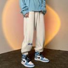 Bear Accent Fleece Lined Sweatpants