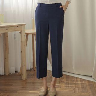 Seam-detail Straight Leg Pants