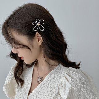 Rhinestone Flower Hair Pin 01 - Flower - One Size